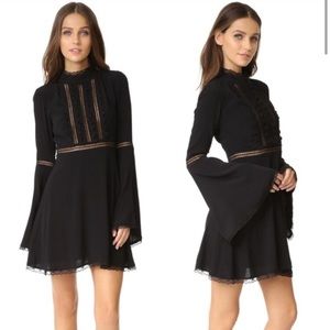 NWT For Love & Lemons Willow Bell Sleeve Dress